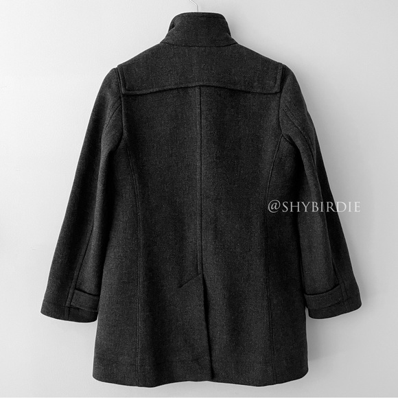 Banana Republic Toggle Wool Tweedy Twill Coat - Picture 4 of 16